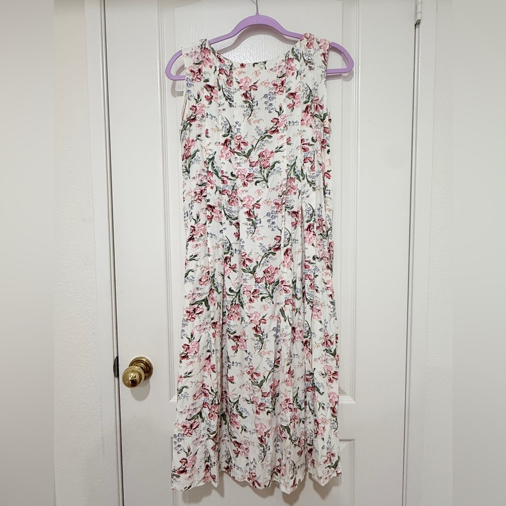 Vintage Floral Cottagecore Two-Piece Set Jacket + Dress Fits M - Picture 5 of 9